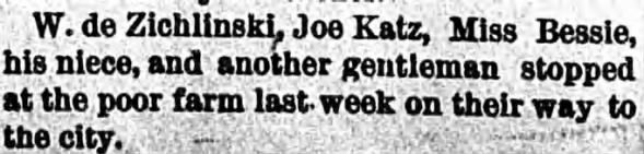 Clipping from Bismarck Weekly Tribune